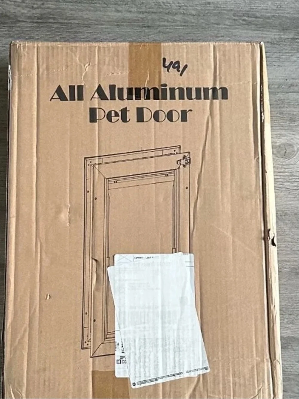 Pet Door Flap for Dogs - Black Dog Door Insert